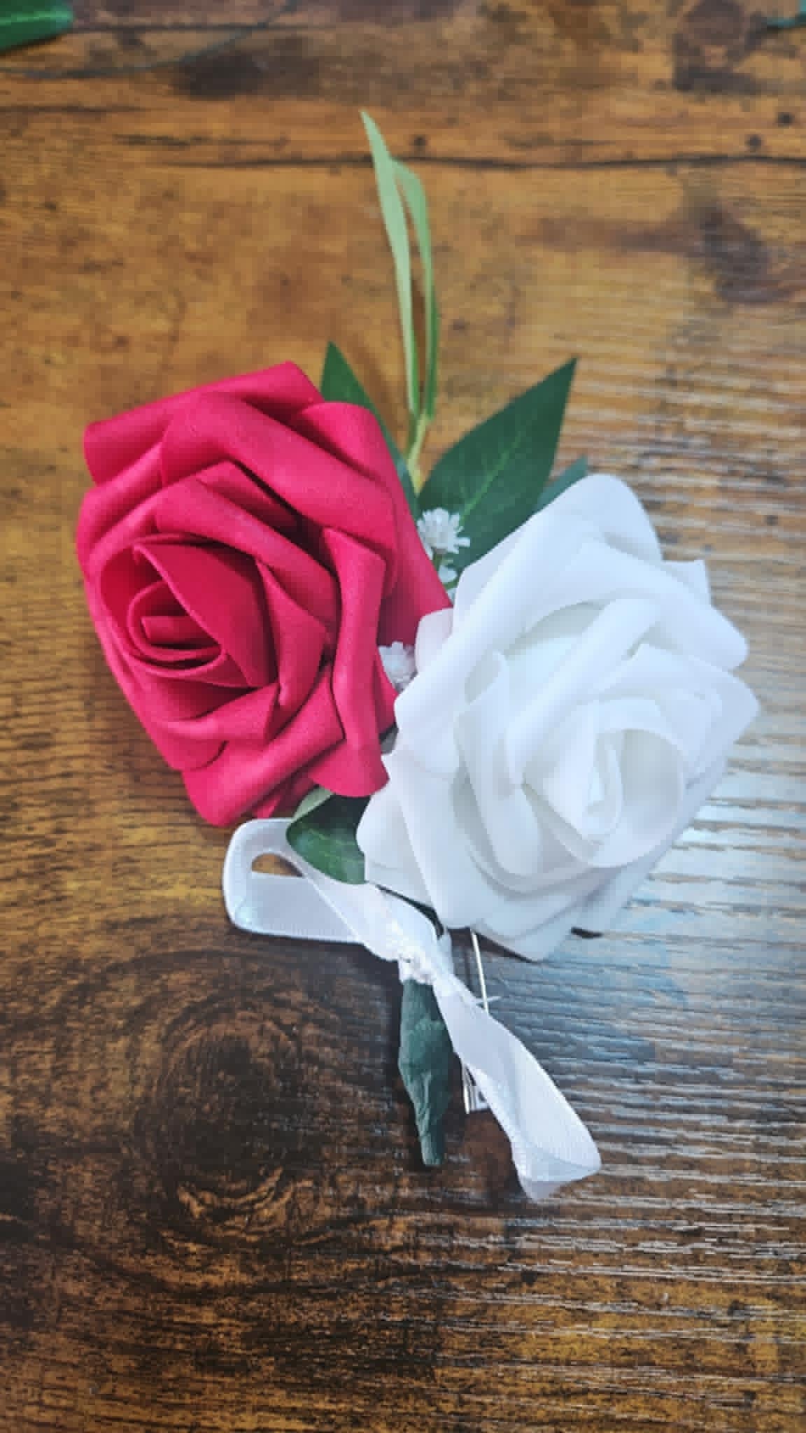Boutonniere – Handmade Faux Floral Accent for Any Occasion